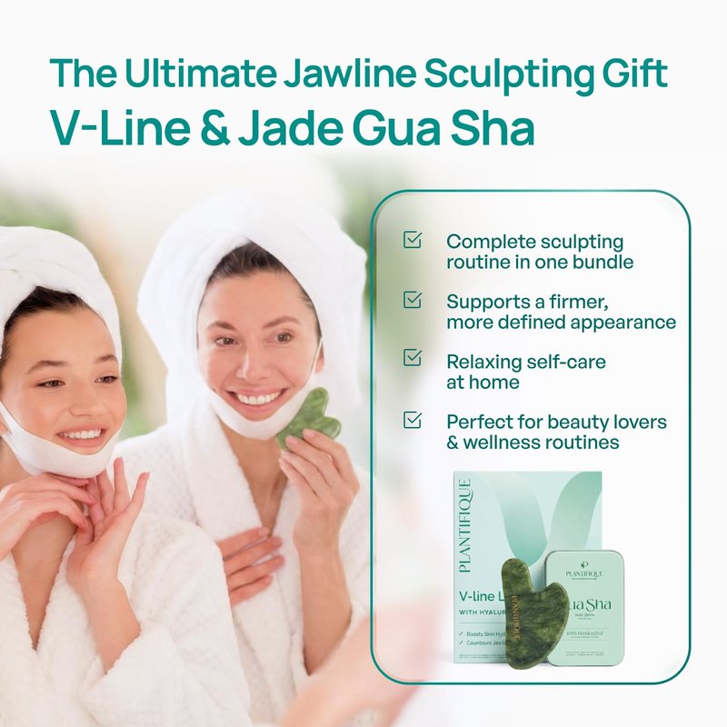 V-Line Chin Lifting Mask - Hydrogel Strap with Hyaluronic Acid & Aloe Vera for Jawline Shaping | 10 Pcs