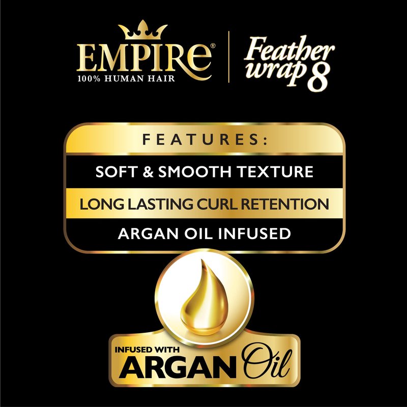 Sensationnel Empire bump weaving hairextension - feather wrap 8 inch human hair short bun weave styling (30 LIGHTAUBURN)