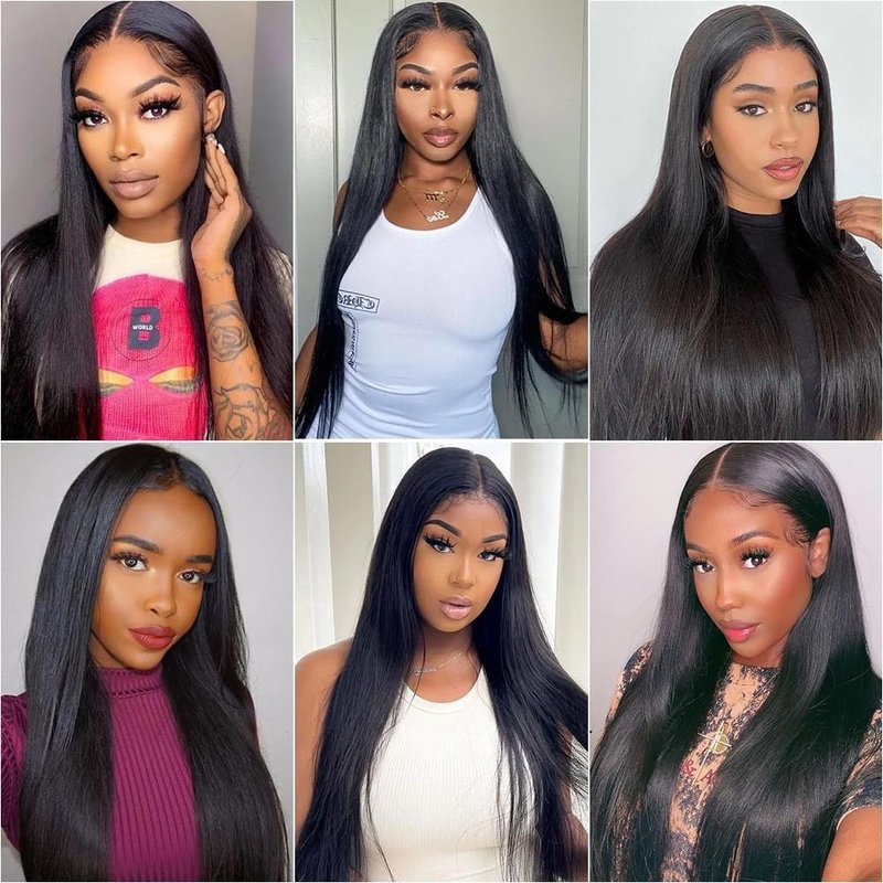 Natural Black Straight Human Hair Bundles - 100% Unprocessed Brazilian Virgin Hair | 16, 18, 20 Inch, 150g