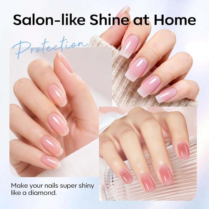 AZUREBEAUTY Top Coat Nail Polish Clear, Quick Dry, Long Lasting, Glossy Shine, Air Dry Formula, Smooth Finish, Natural Nail Lacquer for Manicure & Nail Art, Salon-Quality
