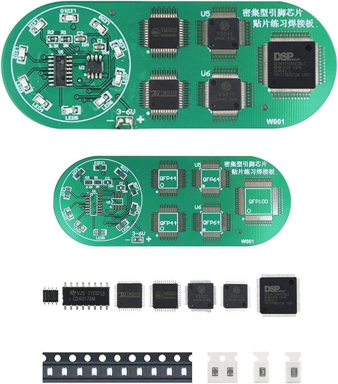 Yidab Soldering Practice Kit DIY Circular Red LED SMD Circuit Kit Learn Soldering Kit For Beginners