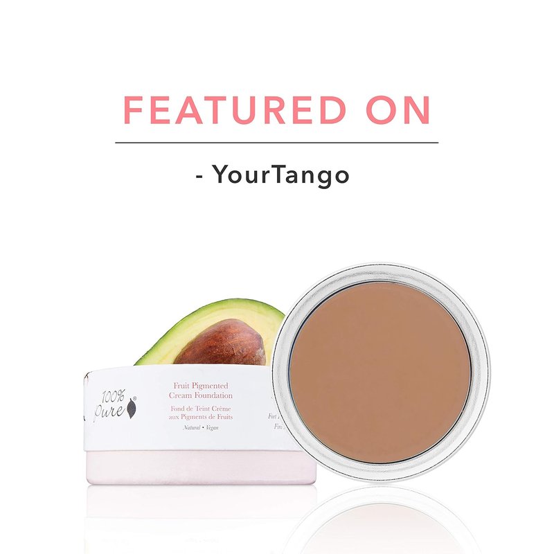 Cream Foundation Concealer - Medium to Full Matte Coverage | Vegan Fruit Pigmented Toffee Color - 0.32 oz