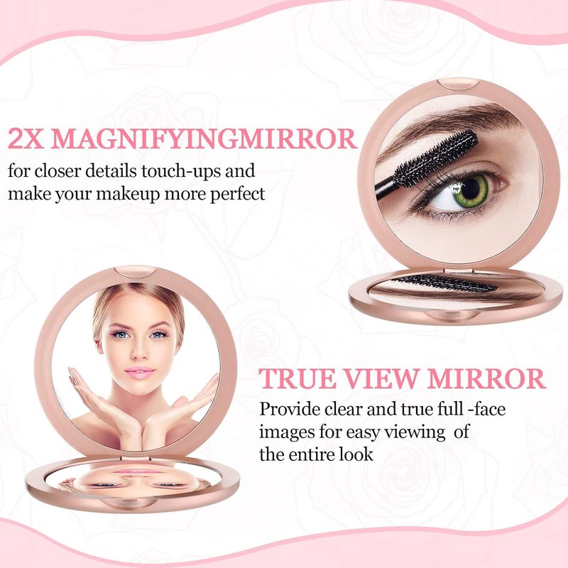 Thank You Compact Mirror Set - 24 Bulk Gifts for Women | Bridal Shower & Bachelorette Party Favors