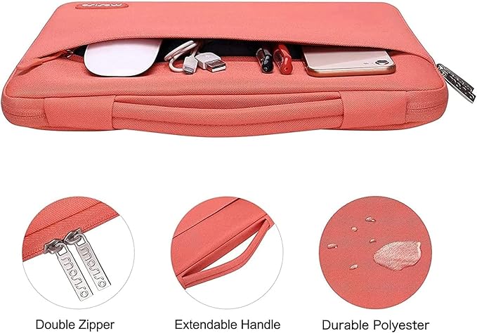MOSISO Compatible with MacBook Air 13 inch Case M5 2026 M4 2025 M3 M2 2024-2022 A3449 A3240 A3113 A2681,Hard Shell&Sleeve Bag&Keyboard Skin&Webcam Cover&ScreenFilm for MacBook Air 13.6, Coral