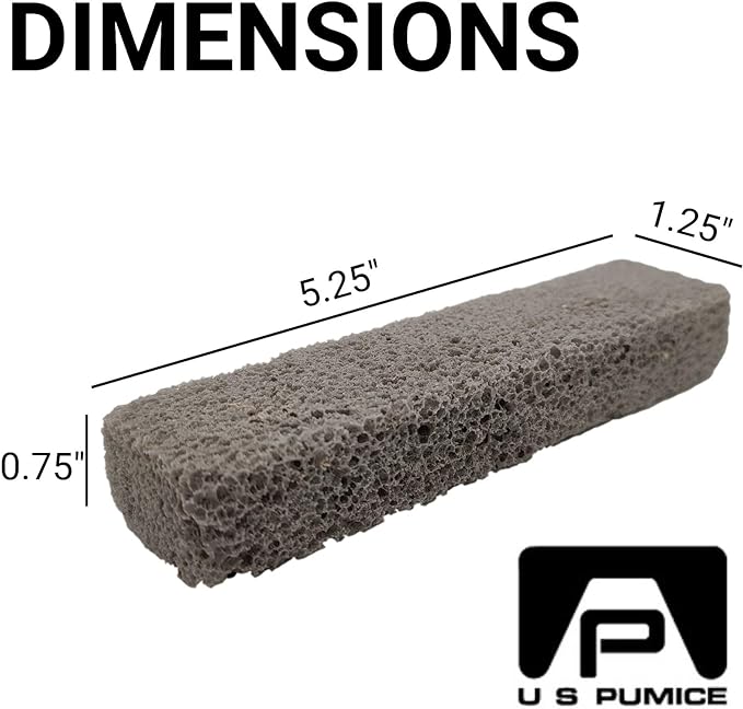 PUMIE Pumice Scouring Stick for Cleaning Toilet Rings Stain & Hard Water Rings, Extra Strong Heavy Duty Pumice Stone for Toilet Cleaning, Rust, Grills, Tough Bathroom, Ovens, Pools & Tubs - Pack of 60
