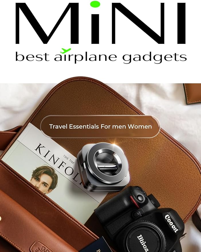 LISEN Airplane Travel Essentials for Women Men Magnetic Phone Holder for Desk Phone Mount Vacation Essentials 2026 MagSafe Travel Size Accessories Flying Long Flight Airplane Gadgets Gifts for Men