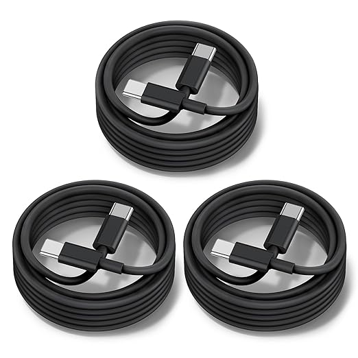 chcela [3+6+10FT] 60W USB C to C Cable 3Pack
