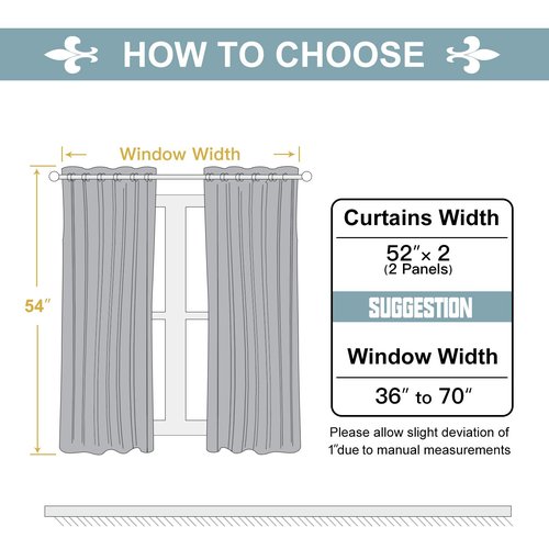 ChrisDowa Grommet Blackout Curtains for Bedroom and Living Room - 2 Panels Set Thermal Insulated Room Darkening Curtains (Royal Purple, 52W x 54L)