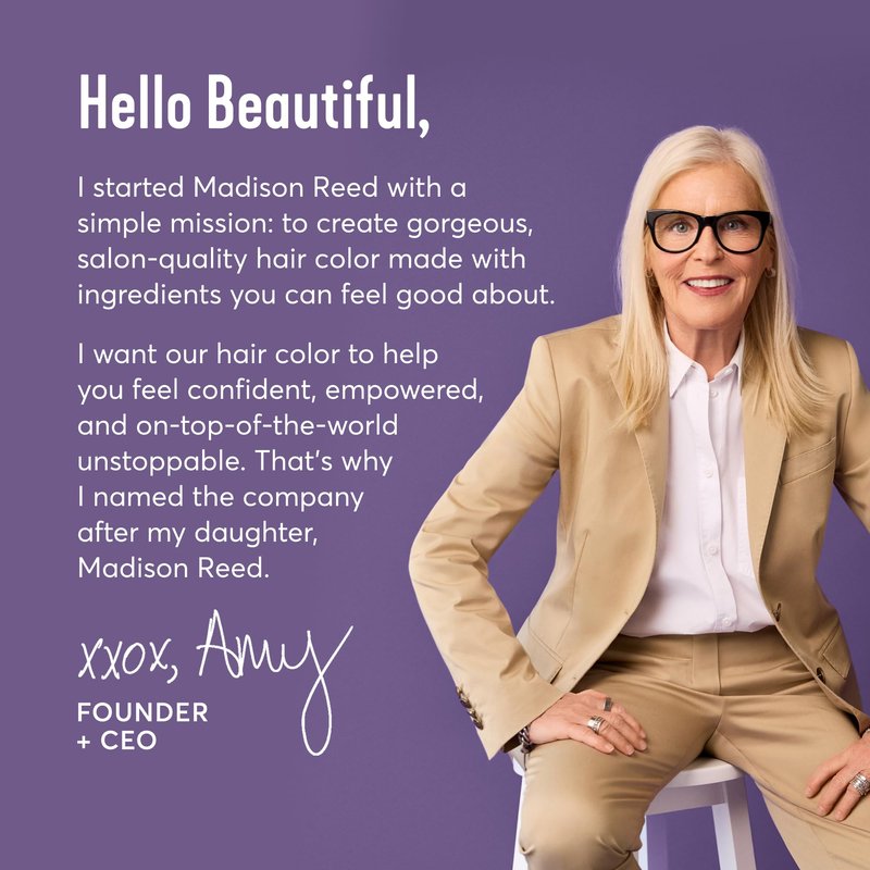 Madison Reed Radiant Hair Color Kit - 9.5NNA Medium Neutral Blonde (Bellagio Blonde), Permanent Hair Dye for Resistant Grays, 100% Gray Coverage | PPD-Free & Ammonia-Free, 1 Pack