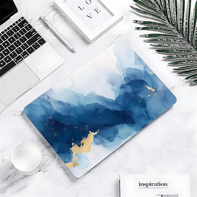 COTAIL Compatible with MacBook Air 13.3 13.6 Inch Case 2022 2021 2020 2019 Plastic Hard Shell Case Cover,13.3 Pro(A1706/A1708/A1989/A2159/A2289/A2338), Blue Marble