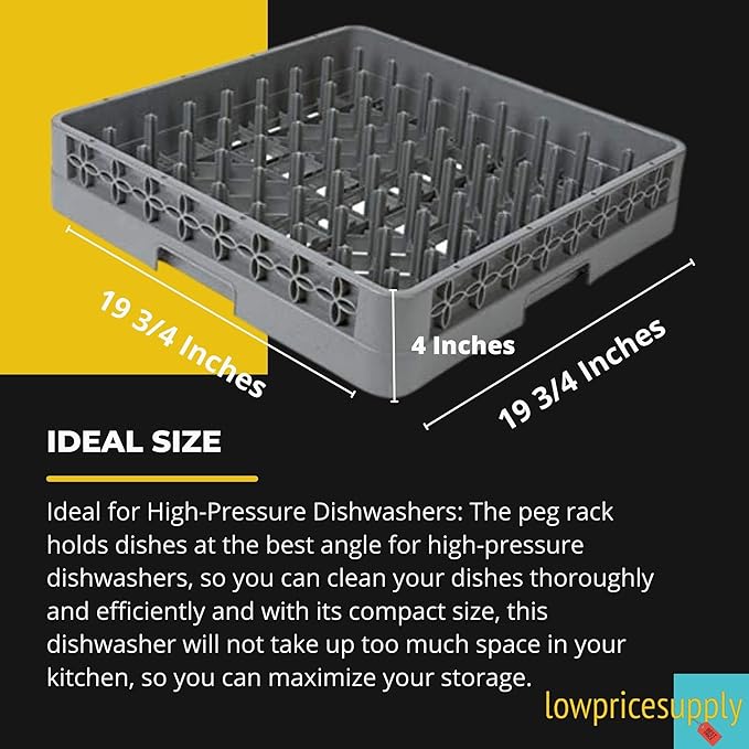 SET of 3 Commercial Restaurant Dishwasher Dish Washer Machine Cup Peg Tray Rack