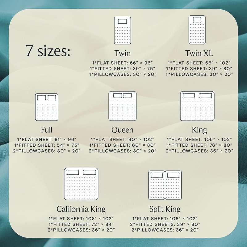 LuxClub Queen Sheet Set - Breathable Luxury Bed Sheets with Deep Pockets | Silky Soft & Wrinkle-Free - Teal