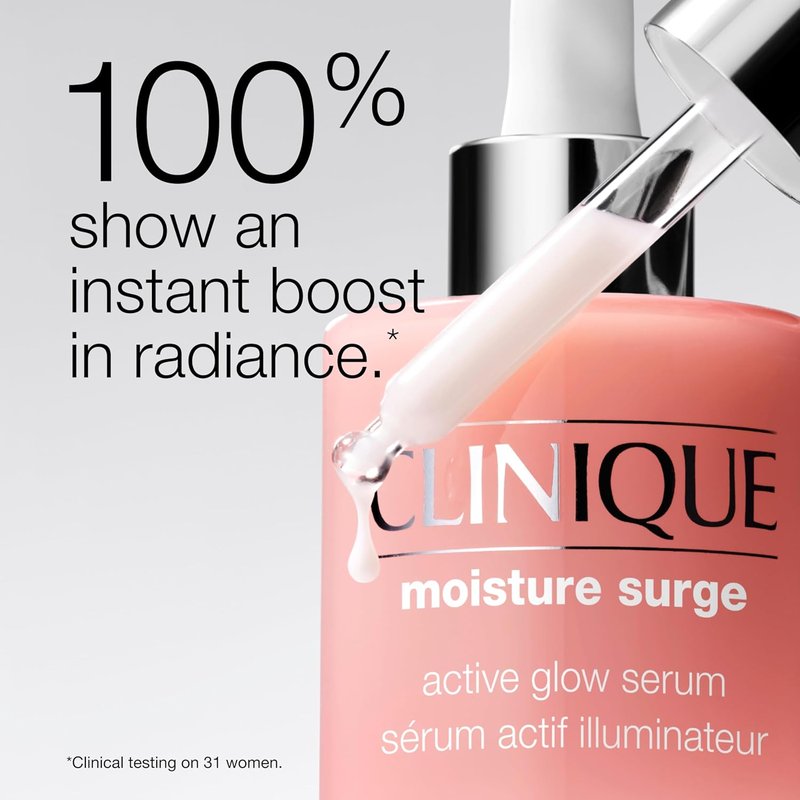 Clinique Moisture Surge Serum - Hydrating Lactic Acid & Vitamin C Formula | Lightweight & Oil-Free