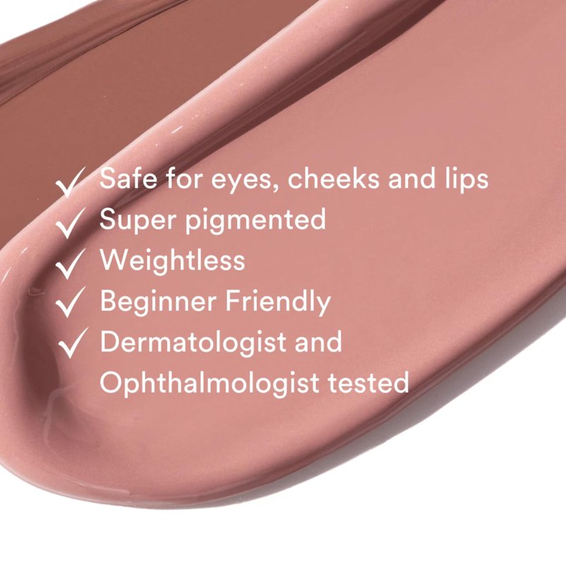 Gen See Mixed Media Matte Liquid Eyeshadow, Rose Water – Weightless Long Lasting Matte Eye Color, High Pigment Multi-Use Makeup for Eyes Cheeks Lips, Vegan Cruelty-Free, Made in Italy