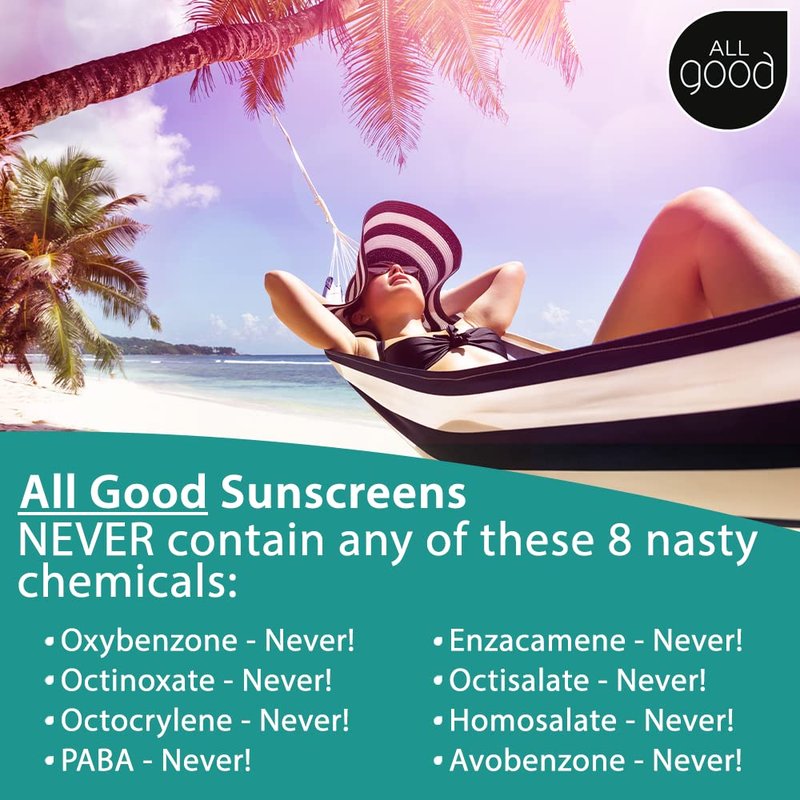 All Good Sport Mineral Sunscreen - SPF 50 Butter Stick & SPF 30 Lotion | Water Resistant, Coral Reef Friendly
