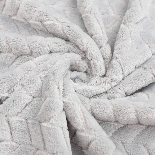 Baby Blanket Flannel, Cozy Throw Blankets for Newborn Infant and Toddler, Super Soft and Warm Receiving Baby Blanket for Crib Stroller (Grey 2532")