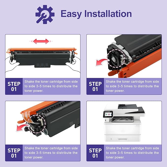 ManyJets 210A Toner Cartridges 4 Pack with Chip Compatible for HP 210A/210X W2100A/W2100X High Yield Replacement for Color LaserJet Pro MFP 4301fdw/4301fdn/4201dw/4201dn Series Printer (4-Pack, BCMY)