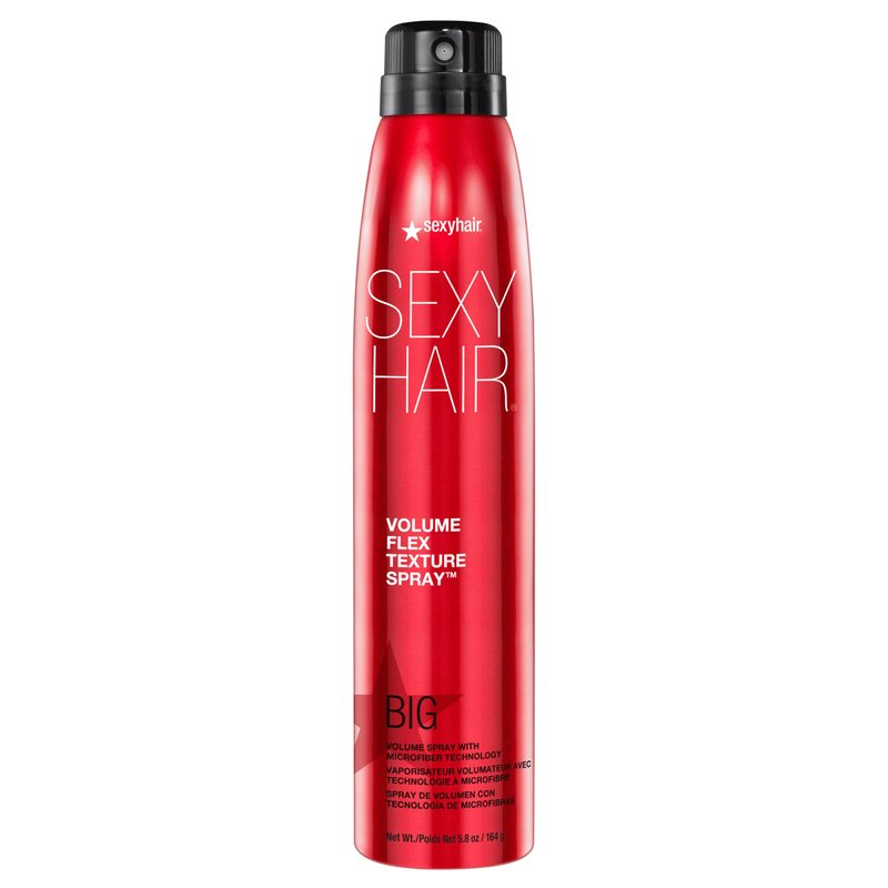 SexyHair Big Volume Flex Texture Spray with Microfiber Technology, 5.8 oz, Builds Flexible Fullness, Provides Volume Up to 2x