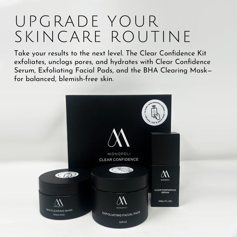 Monopoli Skin Exfoliating Pads | Gentle Yet Effective Physical Exfoliation | Dual-Sided for Smoothing and Soothing | Essential for Daily Skincare Routines | Single 50pcs/jar