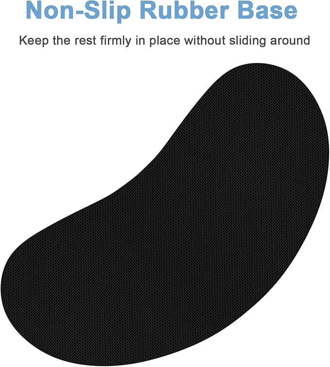 Dapesuom Mouse Wrist Rest, Ergonomic Memory Foam Mouse Wrist for Computer Desk Mats Support, Hand Rest Pad Cushion for Gaming, Office, Laptop, Men, Women, Pain Relief & Easy Typing, Forest Green