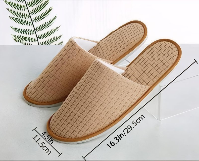 SynoRiver 10 Pairs Spa House Slippers, Non Slip Disposable Slippers For Guest, Washable Reusable, Can be Used as Women Men, House, Indoor, Bathroom, Bedroom, Hotel, Bride (Polar fleece（Grey）