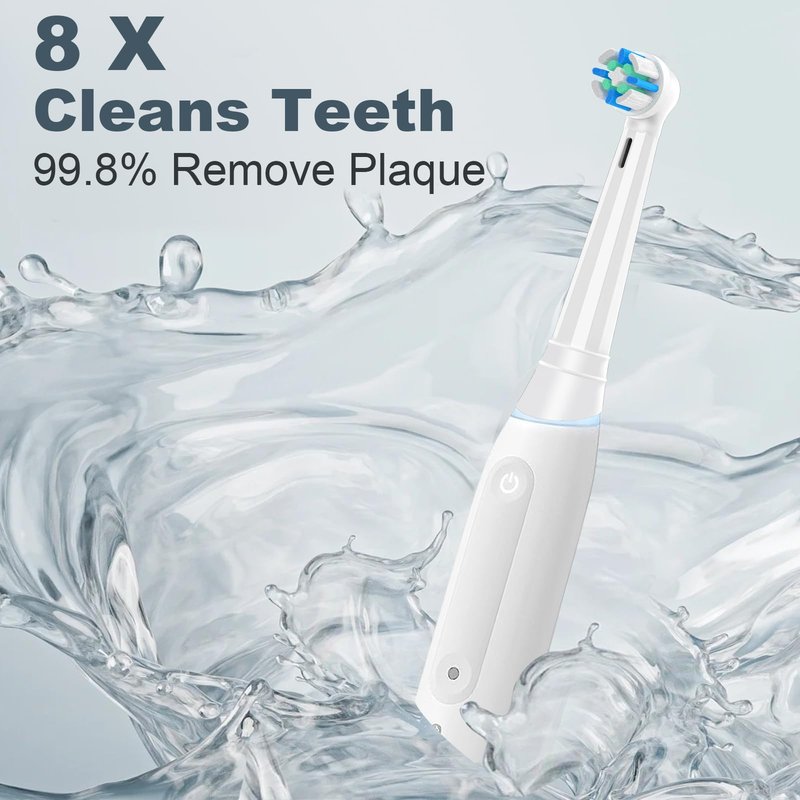 12 Pcs IO Replacement Heads Compatible with Oral B IO 2/3/4/5/6/7/8/9/10/Deep Clean Series Electric Toothbrushes, Medium Softness Brush Heads Compatible with Oral B iO (White)
