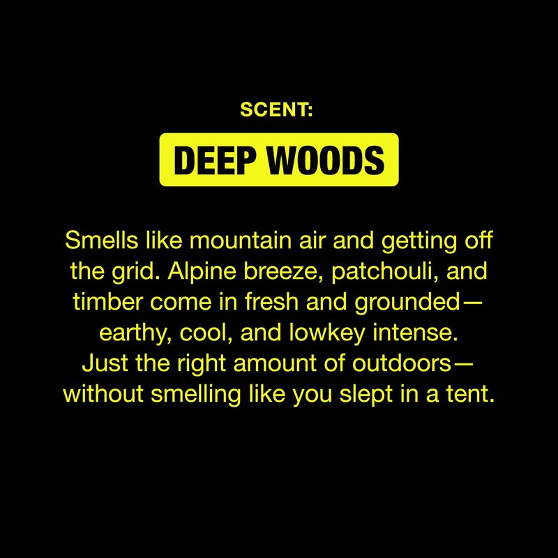 W By Jake Paul Men's Aluminum-Free Deodorant, Sensitive Skin Friendly, Dermatologist Tested, Vitamin-Infused Deodorant for Men, Deep Woods Scent, 2.6 oz