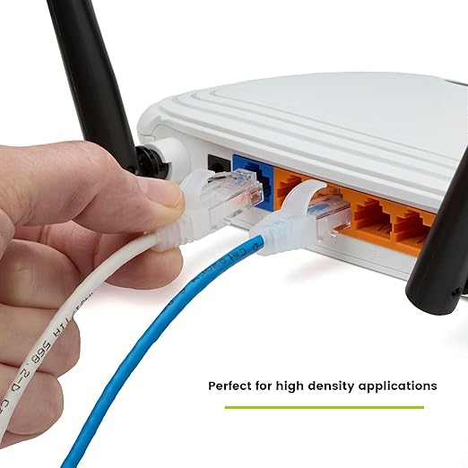TRUECABLE Cat6 Component Rated Patch Cable, Unshielded (U/UTP), 5ft, White, 28AWG Stranded Pure Copper, Snagless 10G High-Speed Ethernet Cable, PoE++ 4PPoE 100W, UL Listed, RoHS-3, 5 Pack