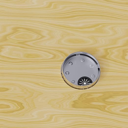 Skweawert 2 Pack Desk Grommet 2-3/8 Inch 60mm, Zinc Alloy Computer Desk Wire Hole Cover, Office Desktop Cord Cable Hole Metal Ring, Bright Silver