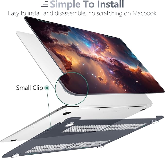 Batianda LumiArt Case for MacBook Air 13" M1 Chip, Nebula