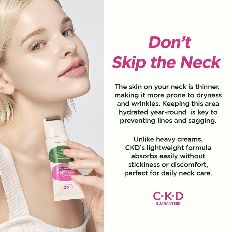 Retino Collagen Gua Sha Neck Cream - Anti-Aging Moisturizer for Tightening & Lifting | 1.69 fl oz