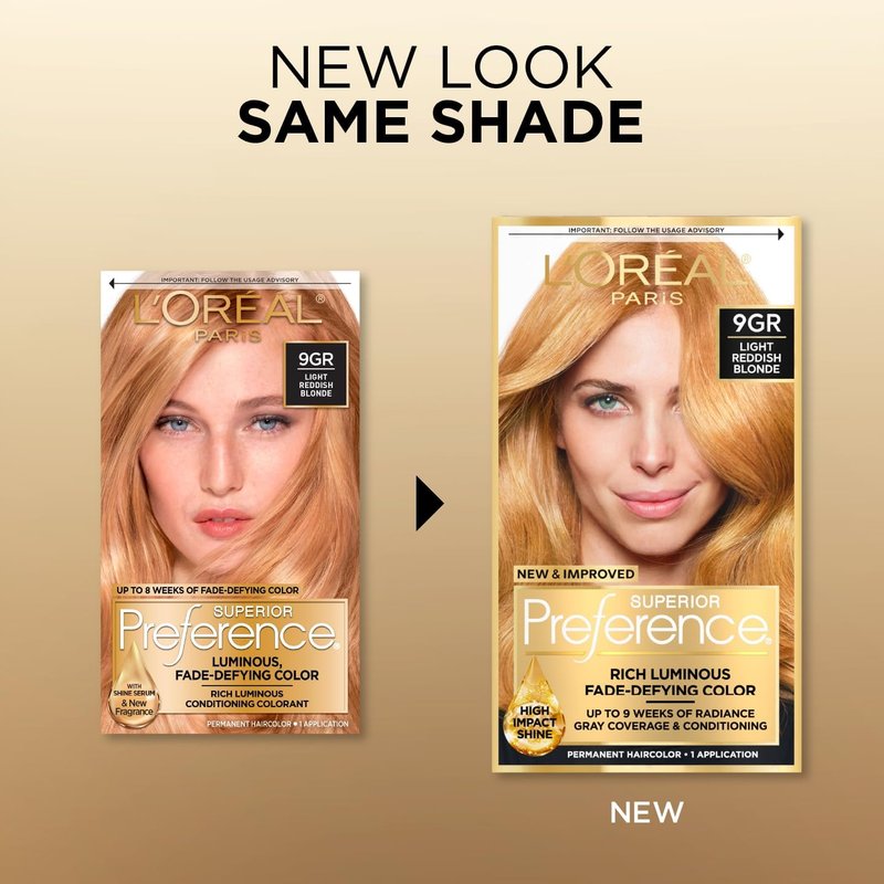 L'Oreal Superior Preference - 9GR Light Reddish Blonde (Warmer) 1 Each (Pack of 3)