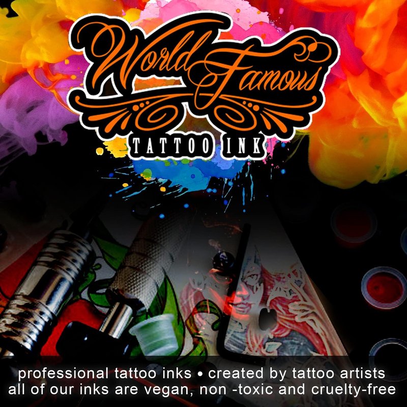 Tattoo Ink - Professional Skin-Safe Black Outlining Ink | Vegan & Non-Toxic, 8 oz