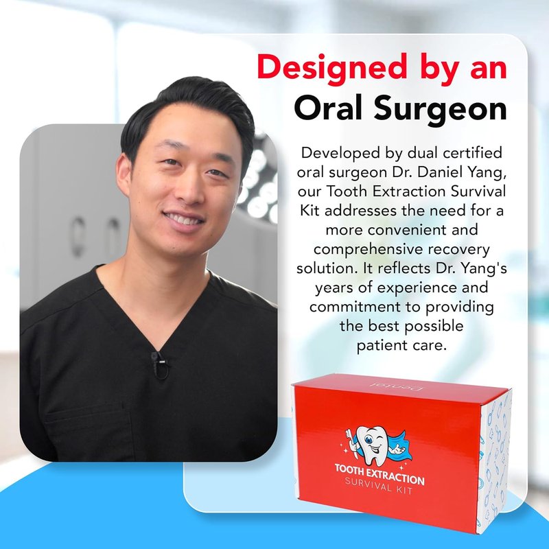 Wisdom Teeth Recovery Kit - Reusable Head Wrap with Ice Packs, Oral Irrigation Syringe & More | Complete Healing Essentials