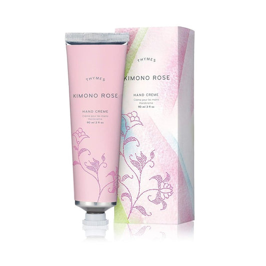 Thymes Hand Cream - Kimono Rose Scent | Moisturizing 3 Fl Oz Lotion