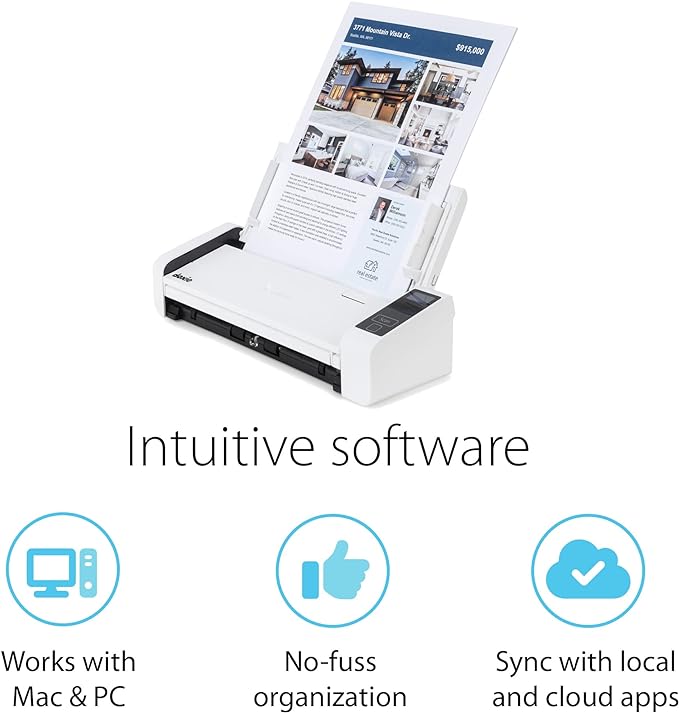 Doxie Pro - Duplex Document Scanner and Receipt Scanner for Home and Office with Amazing Software for Mac and PC