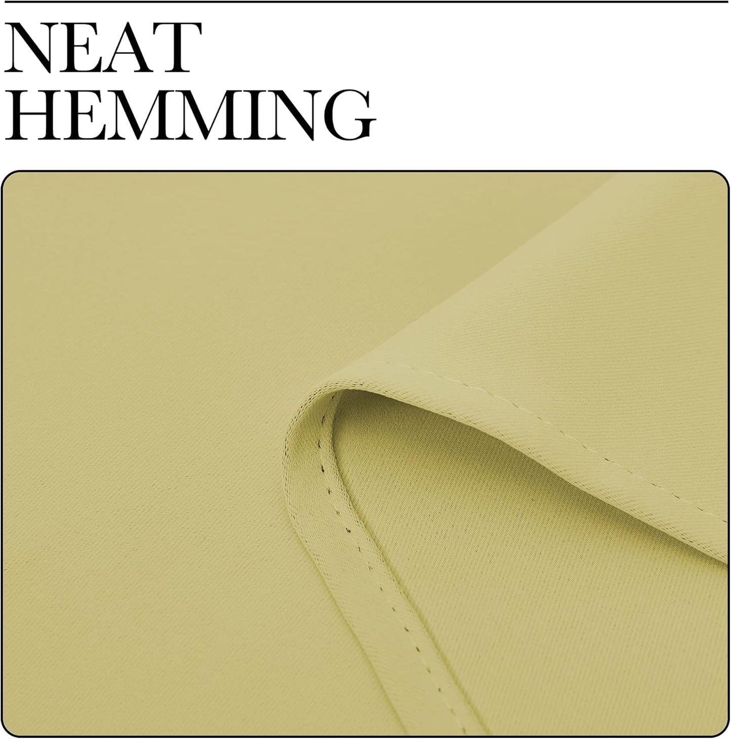NICETOWN Blackout Window Curtain Panels - Thermal Insulated Grommet Drapes | Paler Yellow, 29x45 Inch (1 Pair)