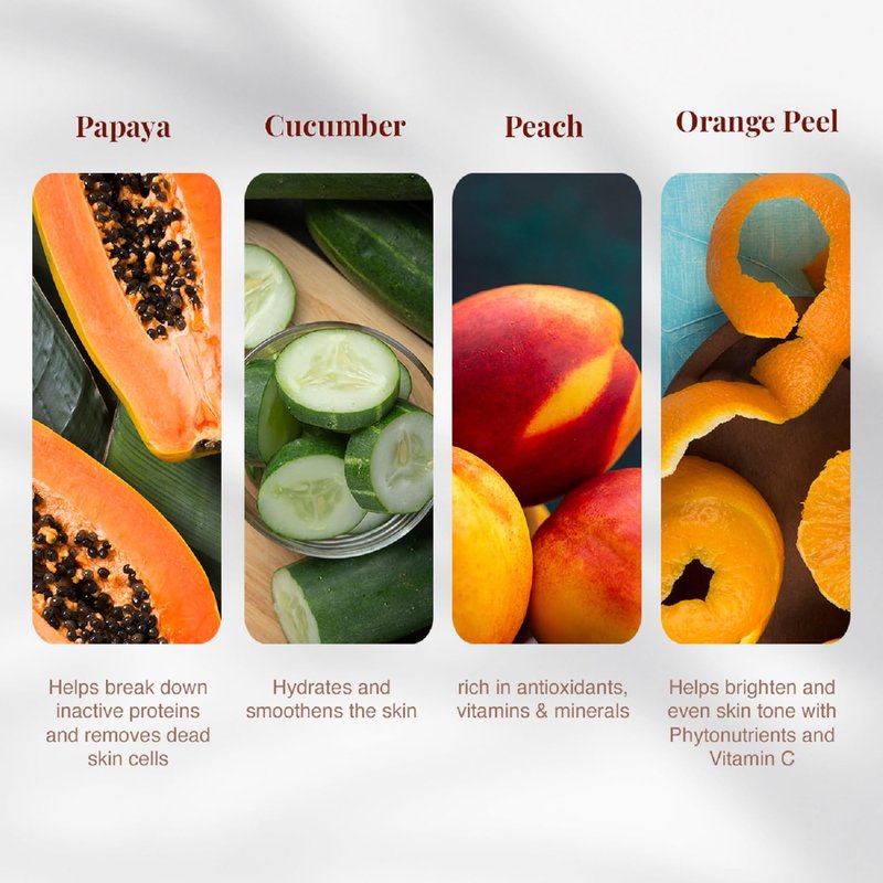 VLCC Papaya Fruit Facial Kit + FREE Rose Water Toner Worth Rs 170 | 300gm + 100ml