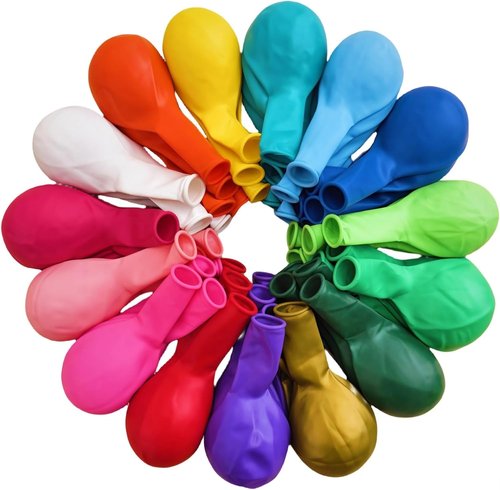 300 Pcs Latex Balloons - 12 Inch Colorful Party Decorations in 15 Vibrant Colors