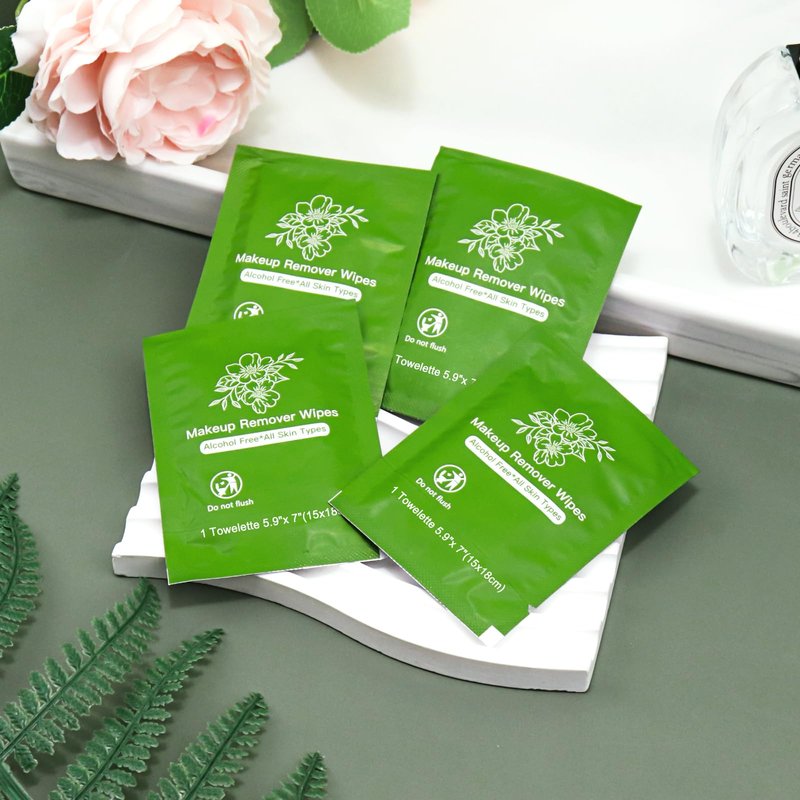 Gentle Cleansing Makeup Remover Wipes - Bulk Individually Wrapped Travel & Hotel (200)