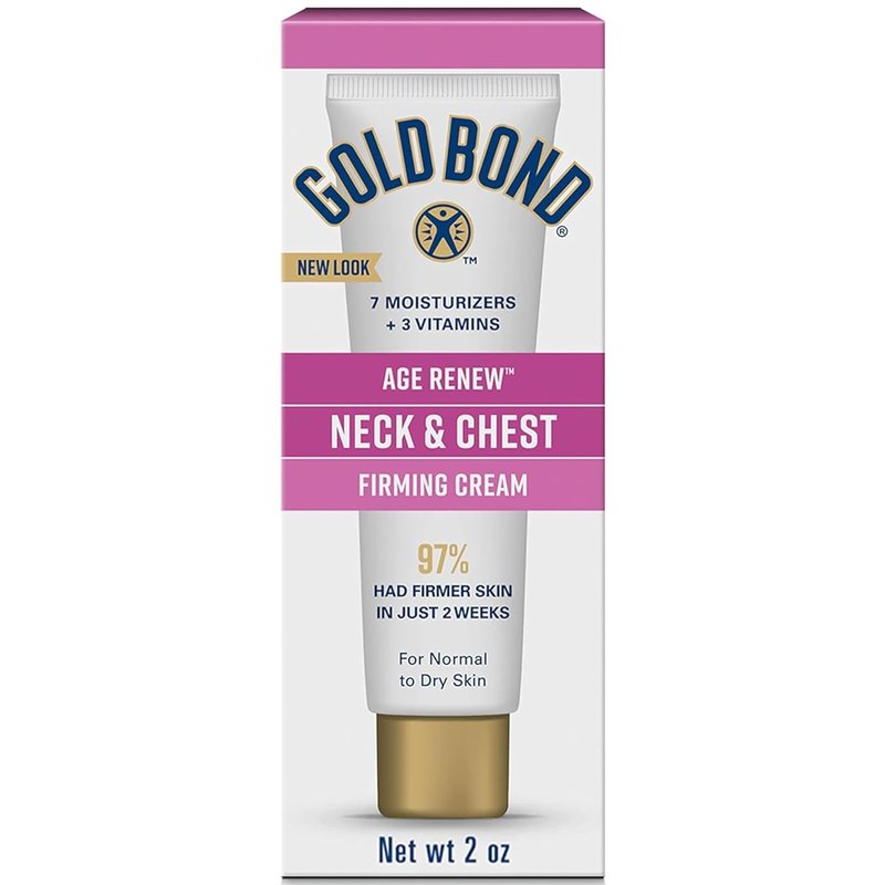 Gold Bond Neck & Chest Firming Cream - Clinically Tested Skin Tightening | 2 oz (Pack of 2)