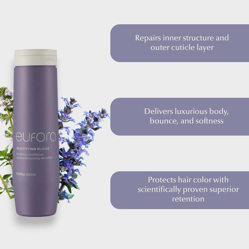 Eufora Beautifying Elixirs Bodifying Conditioner - Nourishing Formula for Volume | 9.5 Oz