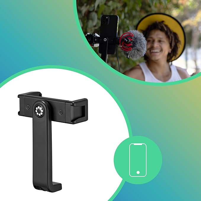 Joby GorillaPod 1K GripTight 360 Mount Kit, Compact Flexible Tripod 1K Stand and BallHead, with Rotating Phone Mount, Easy Landscape or Portrait Mode, Double Cold Shoe, Supports up to 1kg (2.2lb)