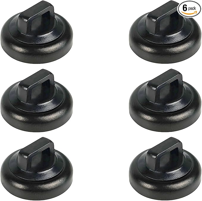 CNHABAGU Magnetic Zip Tie Mounts Magnet Cable Tie Mount Clips Base Automotive Wire Cable Management Wire Clips Management for Car Boat Trailer Marine Office Electrical Wiring (Black 6 Pcs)