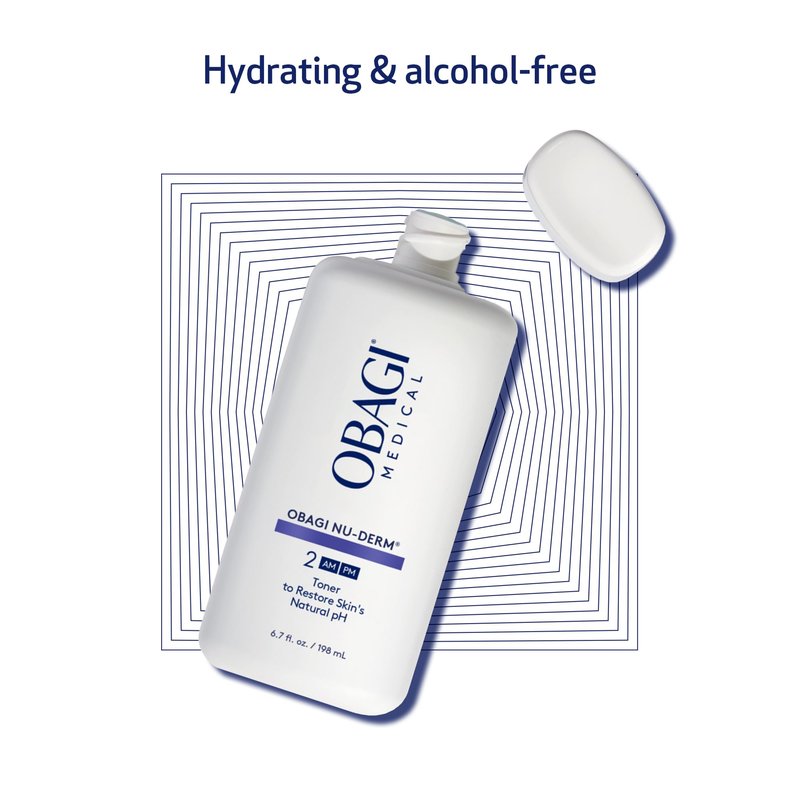Obagi Nu-Derm Toner – Alcohol-Free, Balancing Nondrying Toner with Witch Hazel & Aloe Vera, Safe for Sensitive Skin – 2 oz, Travel Size