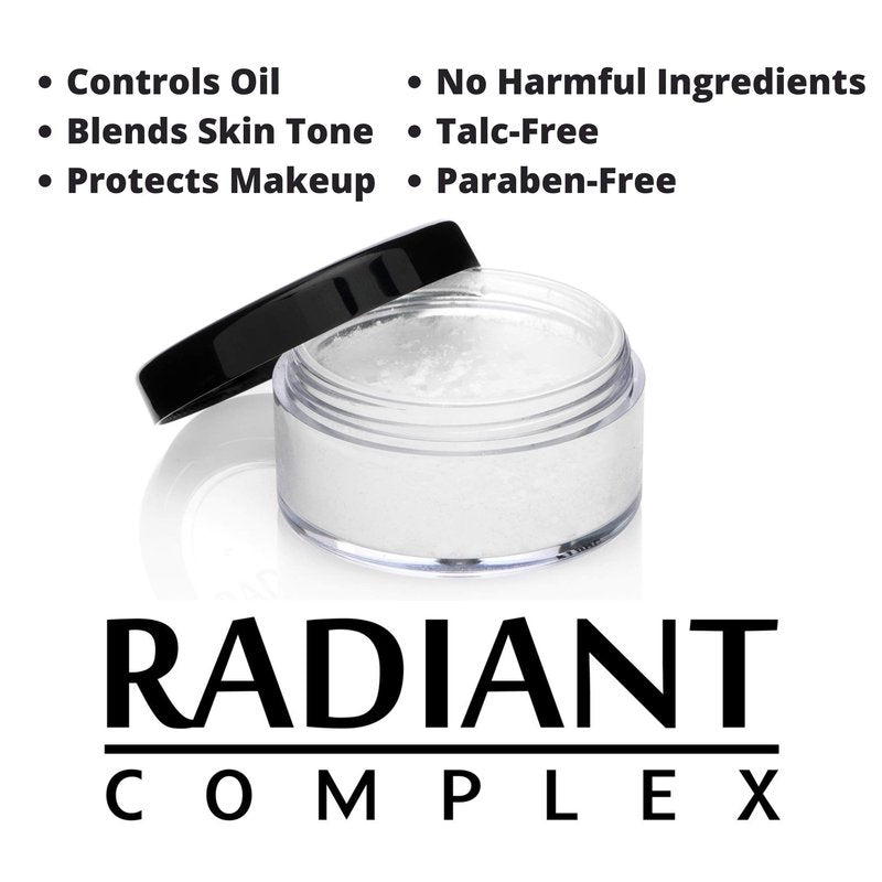 Radiant Complex Translucent Finishing Powder Applies over Primer and Makeup to Protect Your Palette, Control Oil and Preserve Your Contour or Preferred Professional Styling (1 - Pack)