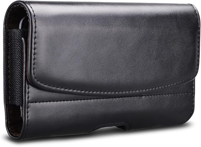 Tiflook Phone Holster for Samsung Galaxy S26 Ultra S25 FE S24 S23 S22 S21 S20 A37 5G A17 A36 A16 A55 A35 A15 A26 A56 Note 20 10 PU Leather Cell Phone Pouch with Belt Clip Loop Card Holder,Black