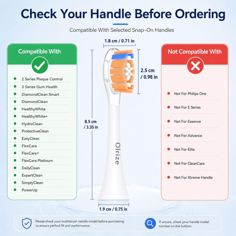 Replacement-Heads for Philips-Sonicare,Toothbrush-Heads for Sonicare Brushes Replacement A3 C2 C3 G2 G3 Click-On Handle,Medium Bristles Electric-Toothbrush-Heads,8 Pack