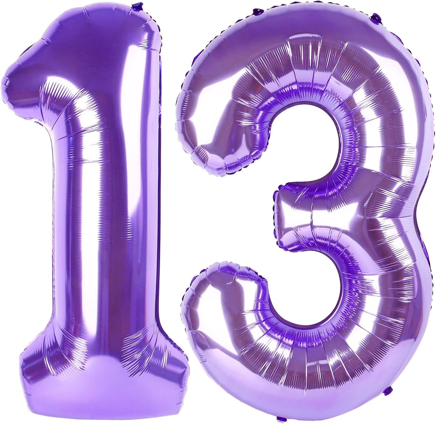 Regine Switzerland 40-Inch Purple Number Balloon - Happy Birthday Decoration for Kids & Anniversaries