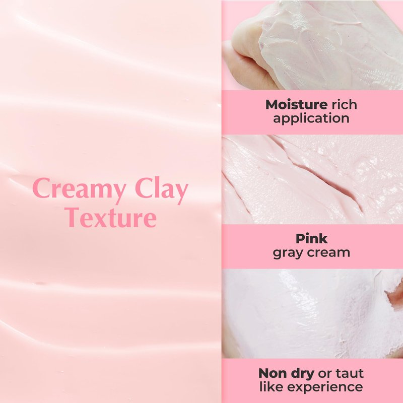 APERIRE White Clay Pore Mask, Deep Cleansing & Sebum Control Treatment, Minimizes Pores & Blackheads for Oily Acne-Prone Skin, Korean Skincare, 4.23 oz